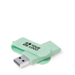 Pen USB de cana de trigo em várias cores, clipe giratório a condizer vista principal
