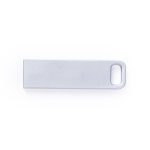 Pen USB de metal com ar minimalista ideal para porta-chaves cor prateado mate segunda vista