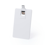 Cartão USB duplo com USB e Tipo-C e design ultraplano dobrável cor branco segunda vista