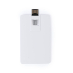 Cartão USB duplo com USB e Tipo-C e design ultraplano dobrável cor branco primeira vista