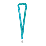 Lanyard de poliéster fabricado na UE para sublimação com mosquetão varias cores