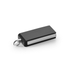 Pen USB de alumínio e tamanho mini com formato giratório cor preto