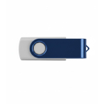 USB, acabamento borracha e clipe metálico colorido personalização total cor azul