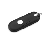 Pen USB acabamento de borracha e bordas redondas personalização total cor preto