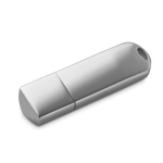 Pen USB corpo de alumínio disponível em crómio personalização total cor prateado