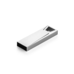 USB alumínio modelo mini em cor crómio acetinado personalização total cor prateado brilhante