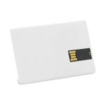 Pen USB forma de cartão totalmente personalizável personalização total cor branco