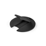 Pen USB redonda de fibra de trigo e plástico personalização total cor preto
