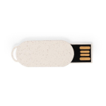 Pen USB original e ultrafina de cana de trigo personalização total cor natural