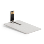 Cartão USB ecológico de cana de trigo ultraplano personalização total cor bege