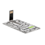 Cartão USB ecológico de cana de trigo ultraplano personalização total cor bege