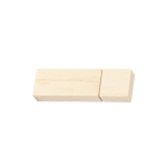 USB clássica estrutura madeira de bambu e tampa personalização total cor madeira clara