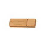 USB clássica estrutura madeira de bambu e tampa personalização total cor madeira escura