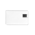 Cartão USB transparente personalização total nos 2 lados cor marrom alaranjado