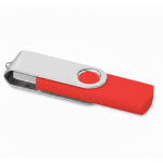 Pen USB com dupla ligação USB e Micro-USB personalização total cor vermelho