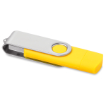 Pen USB com dupla ligação USB e Micro-USB personalização total cor amarelo