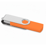 Pen USB com dupla ligação USB e Micro-USB personalização total cor cor-de-laranja