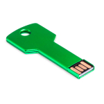 Pen USB de metal em forma de chave personalização total cor verde