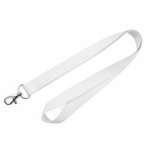 Lanyard de sublimação a cores, feito por medida na Europa cor branco