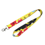 Lanyard de sublimação a cores, feito por medida na Europa cor branco