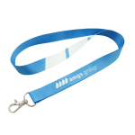 Lanyard de sublimação a cores, feito por medida na Europa cor branco
