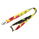 Lanyard a cores com fecho de segurança, por medida, feito na UE cor branco
