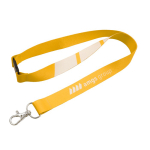 Lanyard a cores com fecho de segurança, por medida, feito na UE cor branco