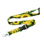 Lanyard com fivela e fecho de segurança custom made fabricado na Europa cor branco