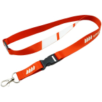 Lanyard com fivela e fecho de segurança custom made fabricado na Europa cor branco