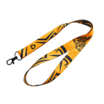 Lanyard de RPET a cores, feito por medida, produzido na Europa cor branco