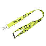 Lanyard personalizado a cores com fecho de segurança, fabricado na UE cor branco