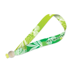 Pulseira de RPET para sublimação custom made fabricada na Europa cor branco