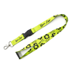 Lanyard personalizado a cores por medida, fecho de segurança feito na UE cor branco