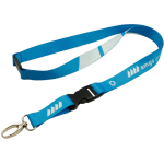 Lanyard personalizado a cores por medida, fecho de segurança feito na UE cor branco