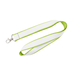 Fita de pescoço de dupla camada a cores, por medida, feito na Europa cor verde-lima