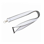 Lanyard dupla camada custom made com fecho de segurança fabricado na UE cor cinzento
