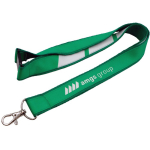 Lanyard dupla camada custom made com fecho de segurança fabricado na UE cor verde