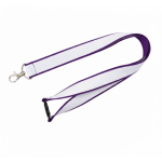 Lanyard dupla camada custom made com fecho de segurança fabricado na UE cor violeta