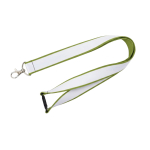 Lanyard dupla camada custom made com fecho de segurança fabricado na UE cor verde oliva