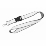 Lanyard de dupla camada a cores, custom made, fabricado na Europa cor cinzento