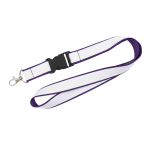 Lanyard de dupla camada a cores, custom made, fabricado na Europa cor violeta