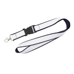 Lanyard de dupla camada a cores, custom made, fabricado na Europa cor azul-escuro