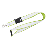 Lanyard dupla camada por medida com fecho de segurança fabricado na UE cor verde-lima
