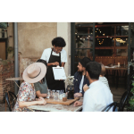 Avental comprido ajustável de polialgodão 240 g/m2 cor preto segunda vista conjunto