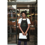 Avental comprido ajustável de polialgodão 240 g/m2 cor preto vista conjunto principal