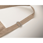 Avental comprido ajustável de polialgodão 240 g/m2 cor areia vista fotografia terceira vista