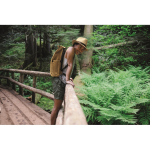 Chapéu de palha de papel com fita de poliéster preta cor bege vista conjunto