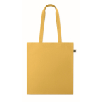 Saco, algodão Fairtrade, alças longas, várias cores 180 g/m2 cor amarelo