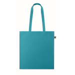 Saco, algodão Fairtrade, alças longas, várias cores 180 g/m2 cor turquesa