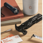 Martelo multiferramenta 14 em 1 de aço inox e alumínio cor preto vista conjunto principal